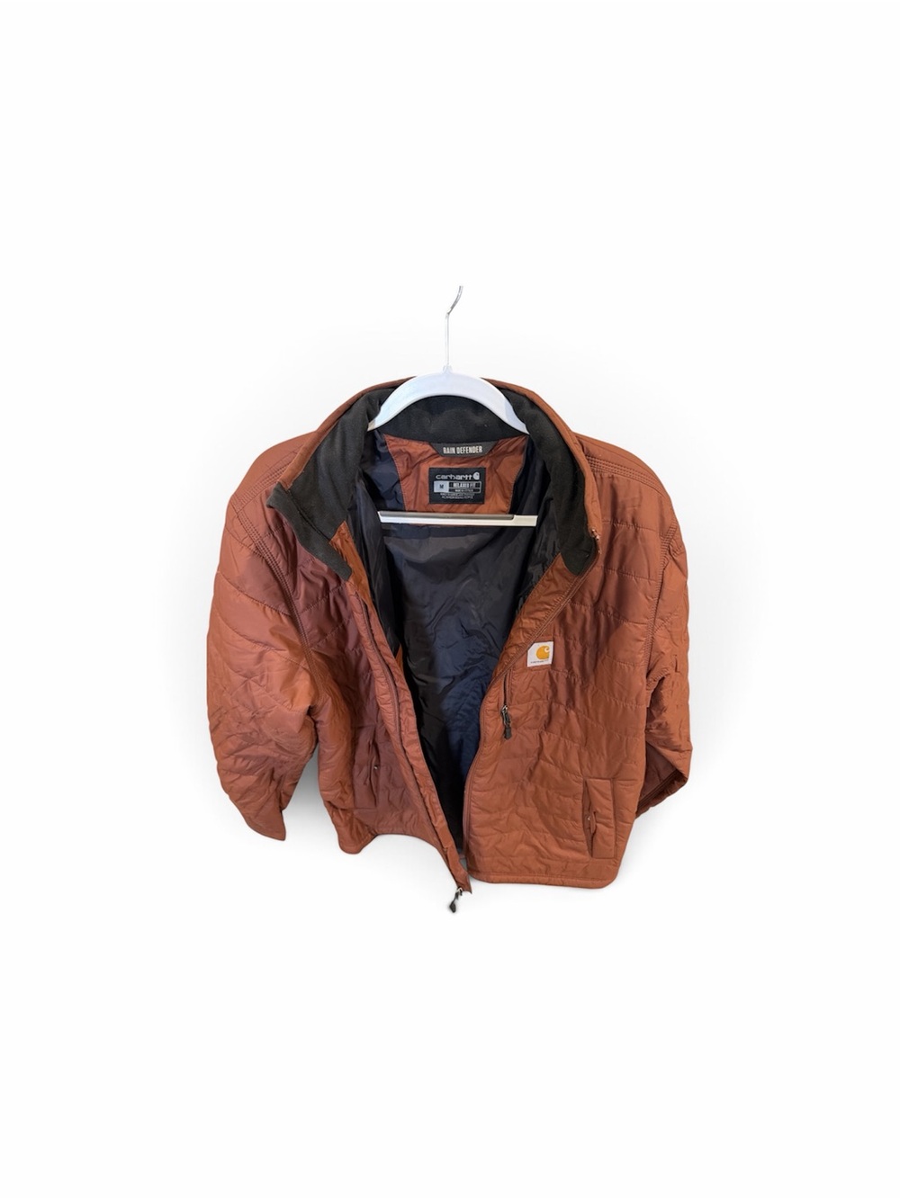 Carhartt men’s Rust Brown Quilted Puffer Jacket